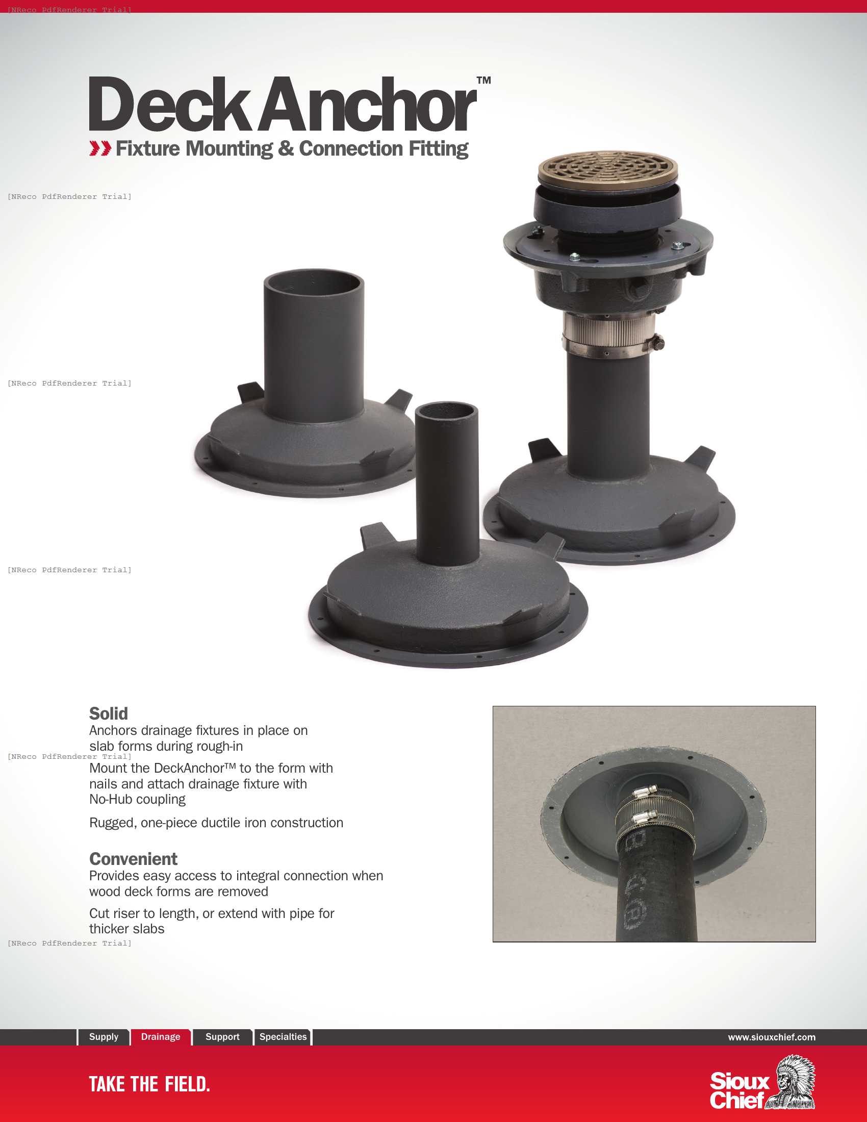 DECKANCHOR - FIXTURE MOUNTING FITTING - BROCHURE.PDF Brochure Document